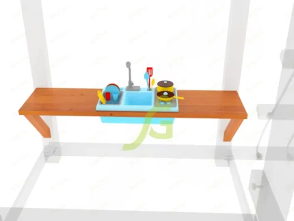 Дополнительный столик с детской игровой кухней